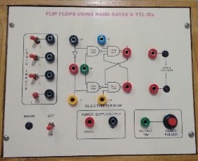 Study & Verify Truth tables of 'RS' & D Type Flip Flop using NAND Gates - COS-108 / 18150